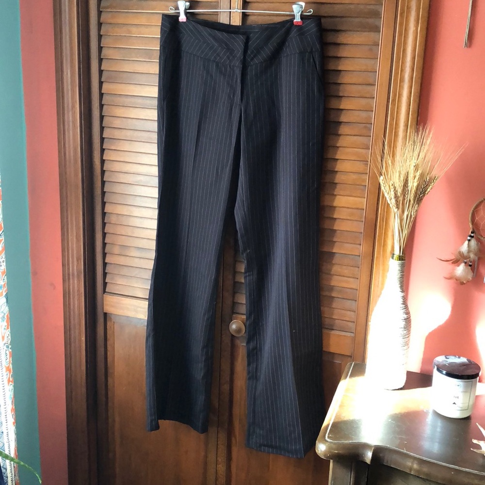 Striped dress pants
